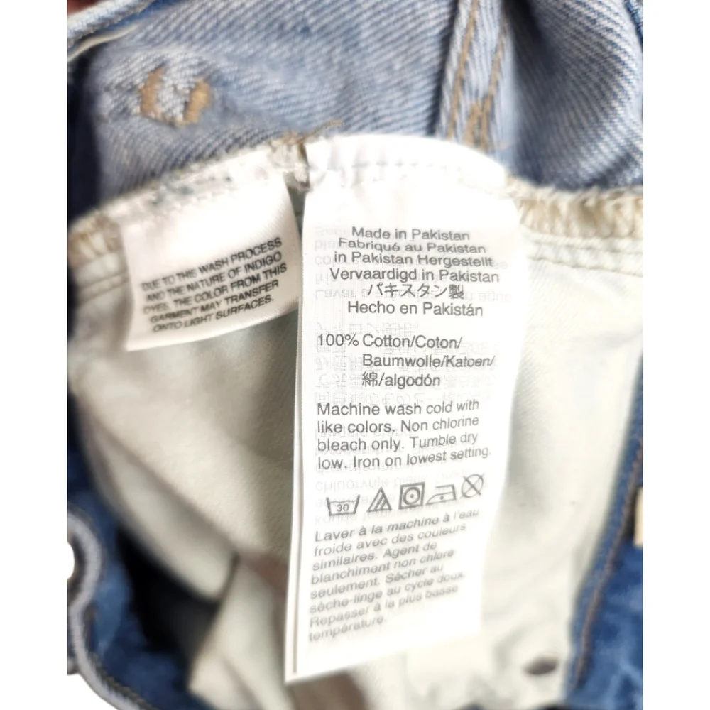 Madewell The Momjean in Gilford Wash Ripped Edition Size 24 High Rise AJ214 - Picture 8 of 8